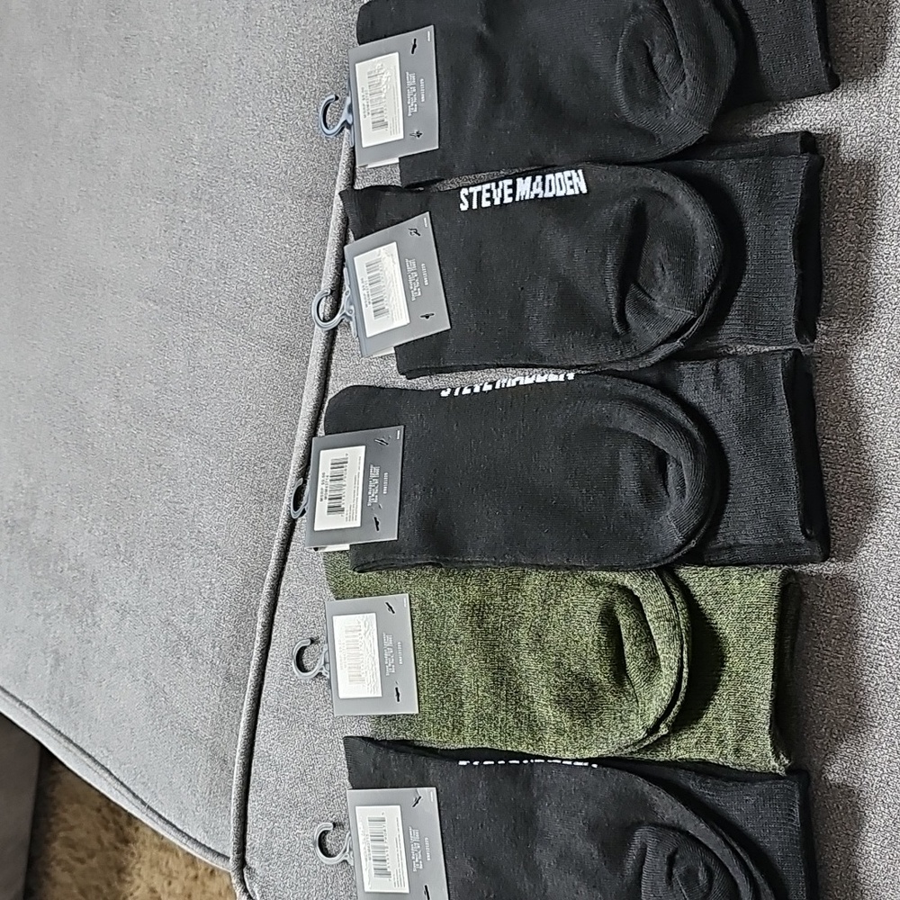 NWT Set Of 5 Pairs Socks Steve Madden Crew Novelty Fun Designs - Picture 9 of 9